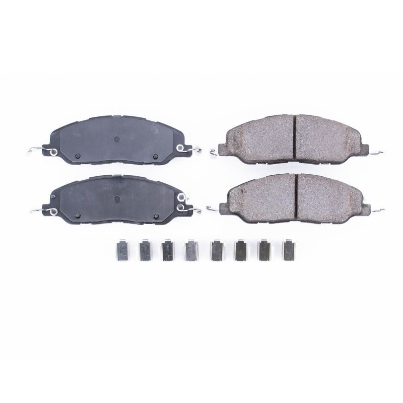 Plaquettes de frein avant Power Stop 11-14 en céramique pour Ford Mustang Z17 Evolution avec matériel