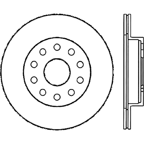 StopTech Sport Slotted (CRYO) 92-95 Toyota MR2 Turbo Rear Left Slotted Rotor