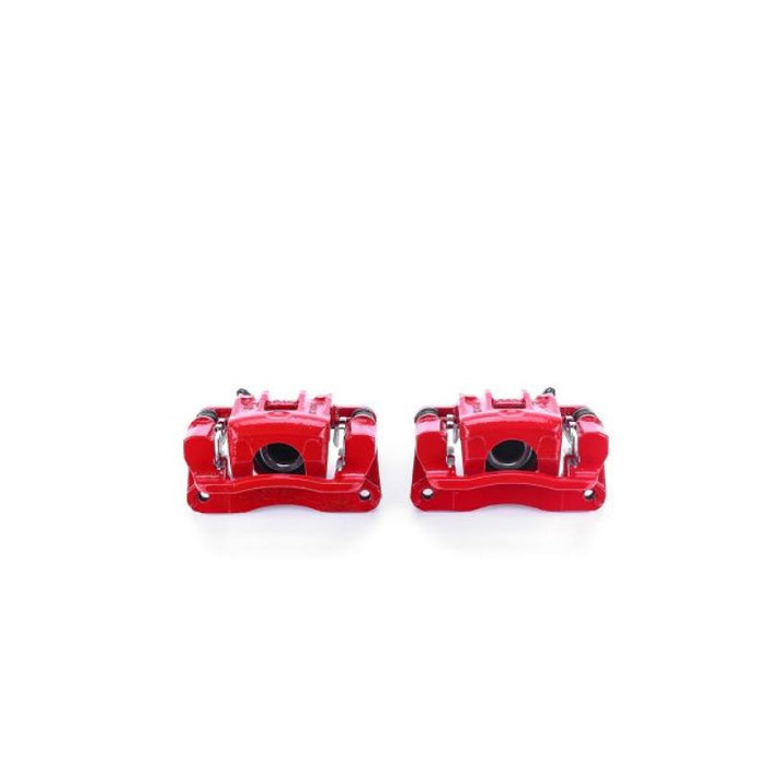 Étriers arrière rouges Power Stop 01-06 Hyundai Santa Fe avec supports - Paire