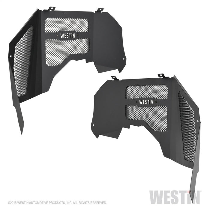 Garde-boue intérieur Westin 18-20 Jeep Wrangler JL - Avant - Noir texturé