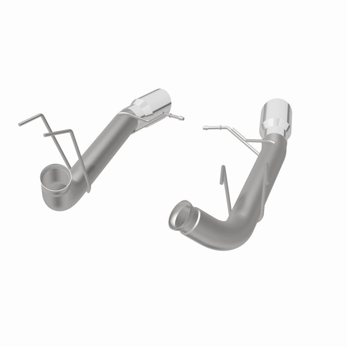 Échappement arrière double à double sortie arrière MagnaFlow 13 Ford Mustang en acier inoxydable avec essieu arrière et catalyseur (compétition)