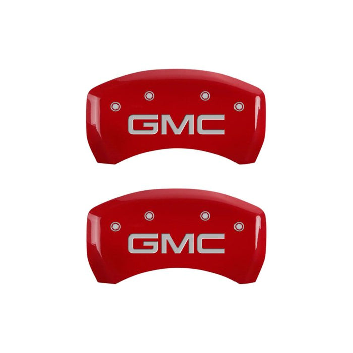 MGP 4 Caliper Covers Engraved Front & Rear GMC Yellow finish black ch