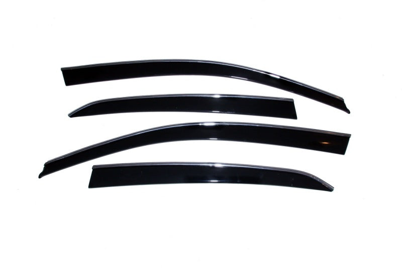 Déflecteurs à profil bas AVS 06-10 Volkswagen Jetta Ventvisor 4 pièces - Fumé avec garniture chromée