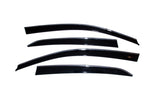 Déflecteurs à profil bas AVS 06-10 Volkswagen Jetta Ventvisor 4 pièces - Fumé avec garniture chromée