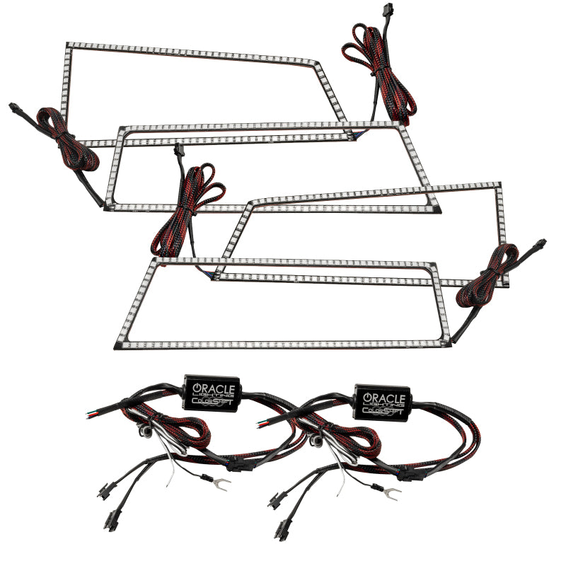 Kit Halo carré Oracle Chevrolet Silverado 03-06 - ColorSHIFT sans contrôleur VOIR LA GARANTIE