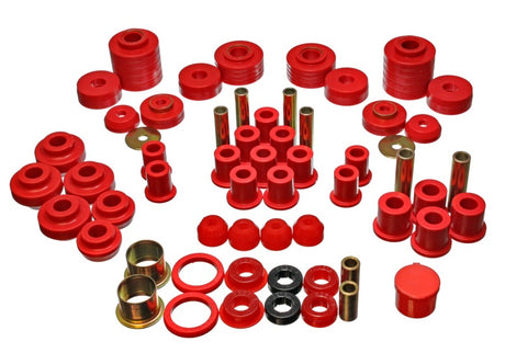 Ensemble de bagues principales Hyper-Flex rouges pour Ford F150 Standard/Extra Cab Pickup 80-96 Energy Suspension