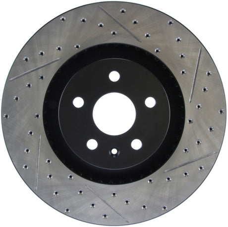 Disque de frein sport gauche percé et fendu StopTech pour Cadillac CTS-V 2009