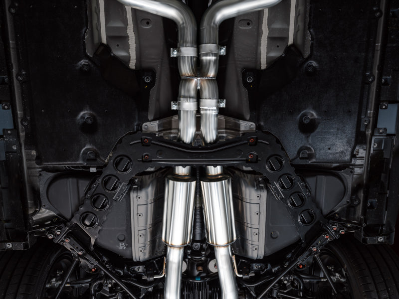 Système d'échappement Catback AWE 2023 Nissan Z RZ34 RWD Track Edition avec embouts noirs diamantés