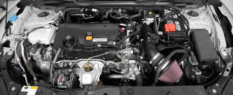 Kit d'admission d'air hautes performances K&amp;N 16-17 Honda Civic (ne convient pas au Type R) L4-2.0L avec chargeur d'air