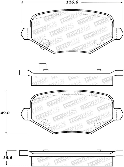 Plaquettes de frein StopTech Street - Avant