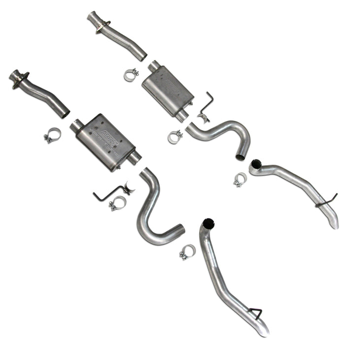 Kit de silencieux arrière pour Mustang GT BBK 87-93 Varitune - Aluminisé