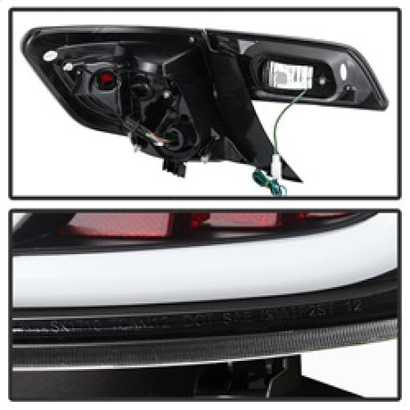 Barre lumineuse LED Spyder pour Toyota Camry 12-14, feux arrière noirs ALT-YD-TC12-LBLED-BK