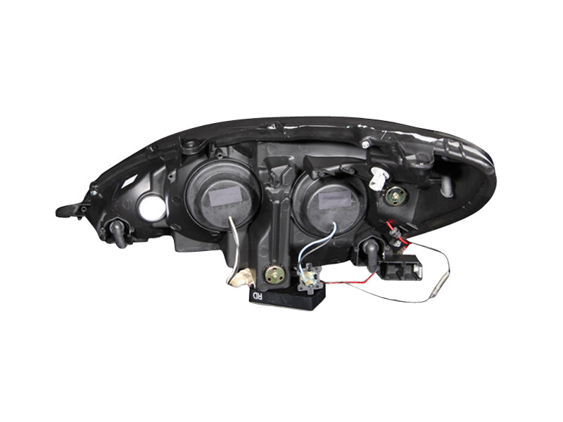 Phares de projecteur ANZO 2002-2003 Lexus Es300 avec halo noir