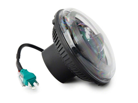 Phares à DEL Raxiom 07-18 Jeep Wrangler JK Axial Series 7 pouces Dragon Eye - Boîtier noir (lentille transparente)