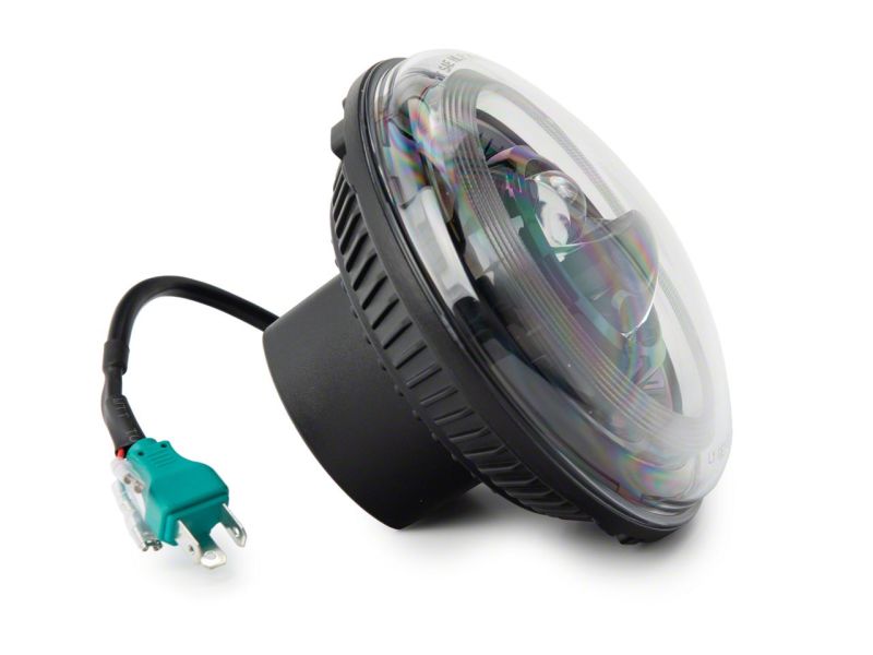 Phares à DEL Raxiom 07-18 Jeep Wrangler JK Axial Series 7 pouces Dragon Eye - Boîtier noir (lentille transparente)