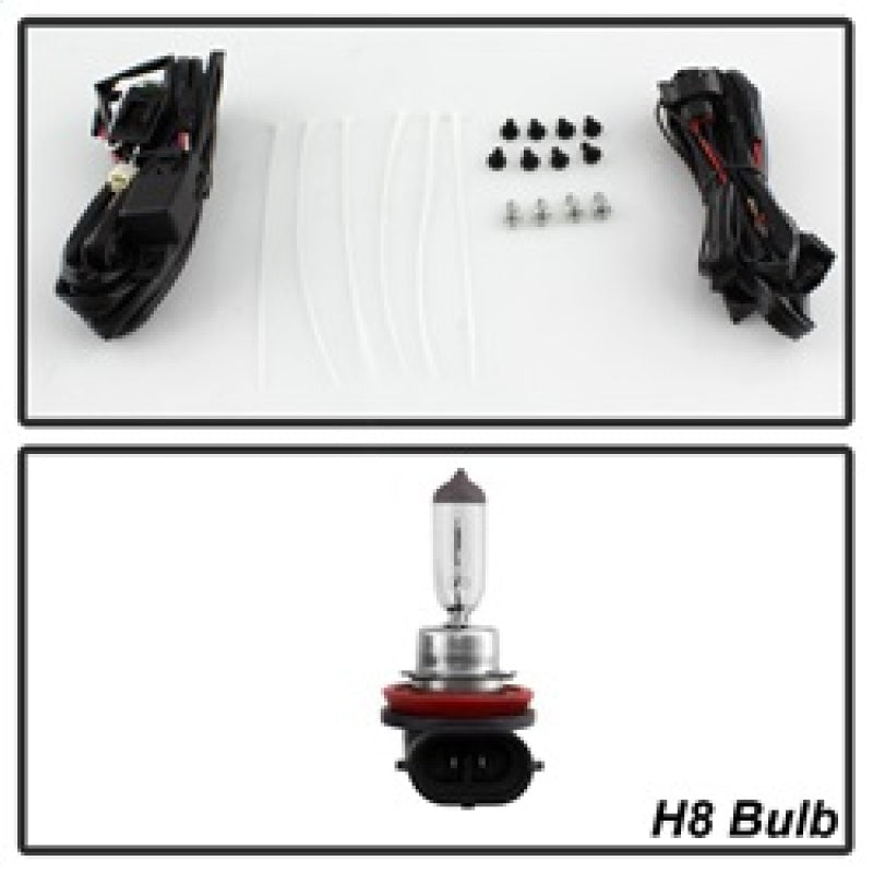 Feux antibrouillard OEM Spyder 17-18 Nissan Rogue (ne conviennent pas aux modèles Sport) avec interrupteur - Transparent (FL-NR2017-C)