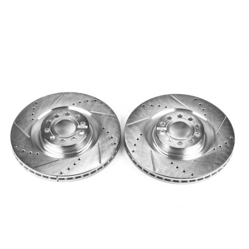 Disques de frein avant Power Stop 09-11 Volkswagen CC Evolution percés et fendus - Paire