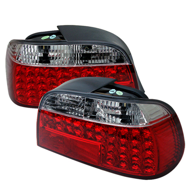 Feux arrière LED Spyder BMW E38 Série 7 95-01 Rouge Transparent ALT-YD-BE3895-LED-RC