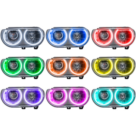 Oracle 08-14 Dodge Challenger SMD HL (non HID) - ColorSHIFT VOIR LA GARANTIE