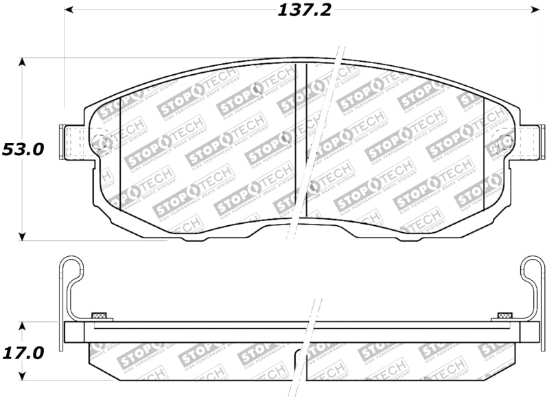 StopTech Street Touring 02-05 Infiniti G35 / 07-09 Nissan Altima/Sentra Frein avant