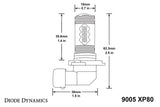 Diode Dynamics 9005 XP80 LED - Froid - Blanc (Paire)