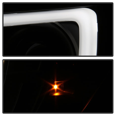Phares Spyder 05-11 Toyota Tacoma Ver 2 Proj - Barre lumineuse DRL - Fumée noire PRO-YD-TT05V2-LB-BSM