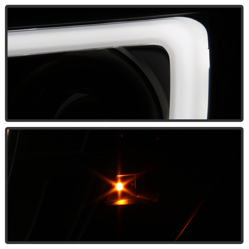 Phares Spyder 05-11 Toyota Tacoma Ver 2 Proj - Barre lumineuse DRL - Fumée noire PRO-YD-TT05V2-LB-BSM