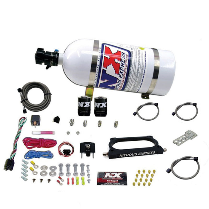 Kit de plaque nitreuse Nitrous Express 07-14 Ford Mustang GT500 (50-250 CV) avec bouteille de 10 lb