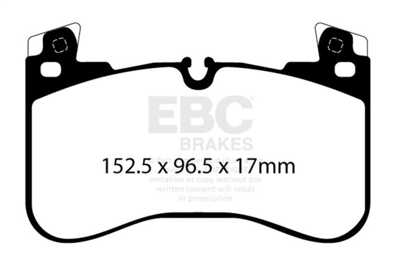 Plaquettes de frein avant EBC 2020+ Land Rover Defender 90 Greenstuff