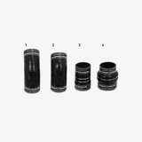 Kit de tuyaux et de soufflets d'échangeur intermédiaire Mishimoto 2013+ Dodge 6,7 L Cummins noir