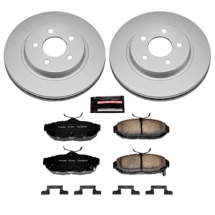 Power Stop 11-14 Ford Mustang Rear Z17 Evolution Geomet Coated Brake Kit