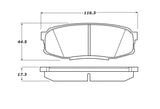 Plaquettes de frein arrière StopTech 07-17 Toyota Tundra Street Performance