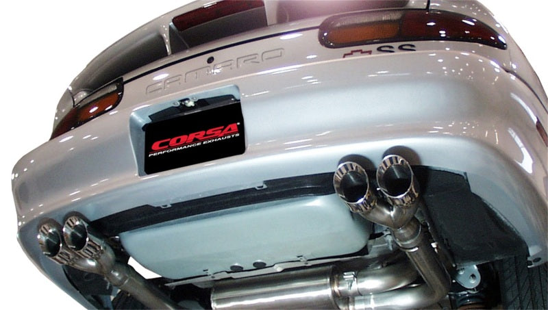 Corsa 98-02 Chevrolet Camaro Cabriolet Z28 5.7L V8 LS1 Échappement sport poli Cat-Back