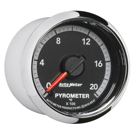 Jauge électronique Autometer Gen4 Dodge Factory Match 52,4 mm à balayage complet 0-2000 degrés F EGT/pyromètre