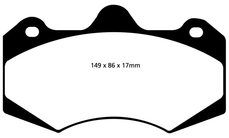 Plaquettes de frein avant Bluestuff EBC 01-04 Aston Martin Vanquish 5.9 (étrier AP)