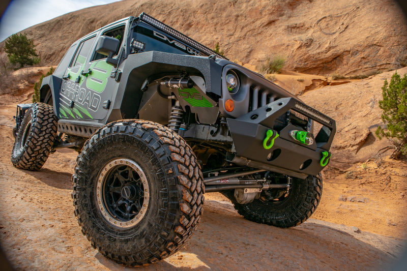 Garde-boue intérieur avant en aluminium DV8 Offroad 07-18 Jeep Wrangler JK - Noir