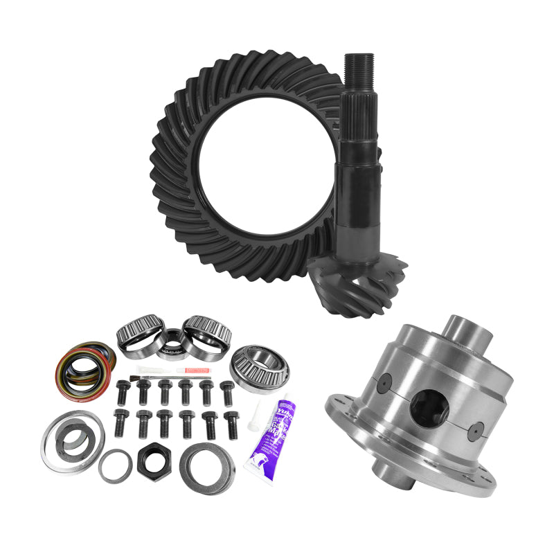 Kit d'installation de bague et pignon arrière Yukon 11,25 po Dana 80 4.11 35 cannelures Positraction 4,375 po BRG