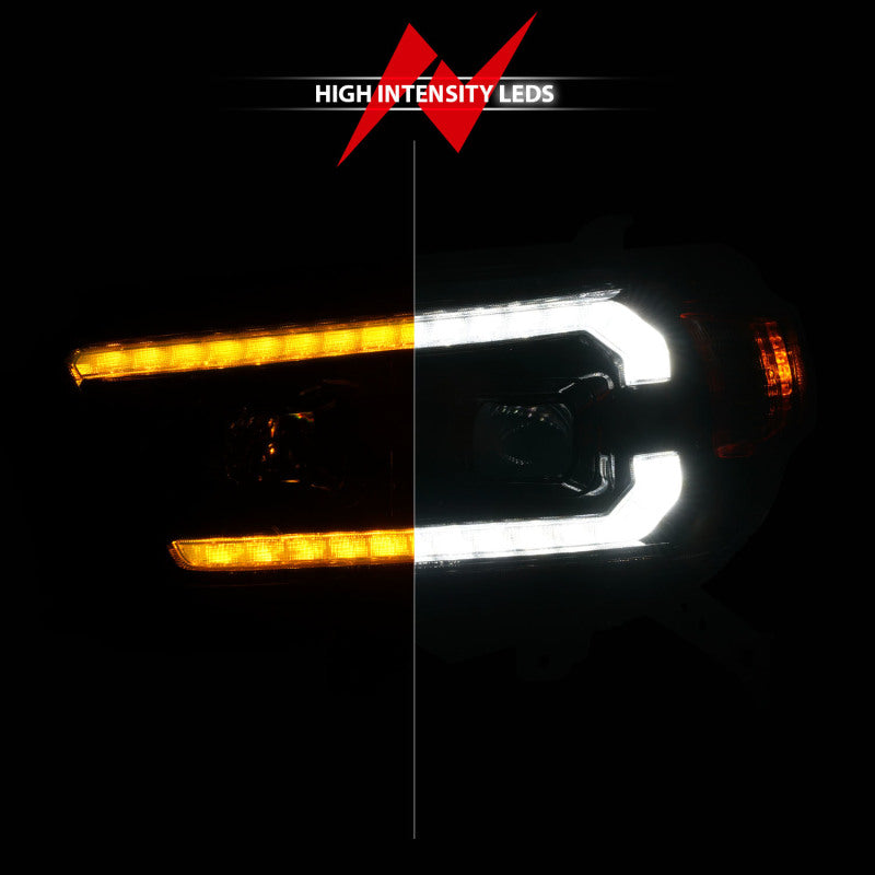 Phares de projecteur ANZO 10-13 pour Toyota 4Runner - Noir