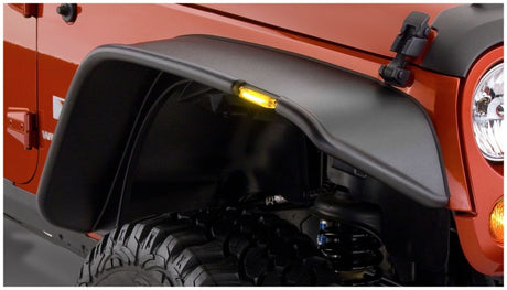 Élargisseurs plats Bushwacker 07-18 Jeep Wrangler 2 pièces - Noir