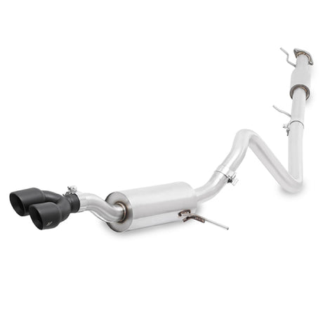 Échappement Cat-Back résonant en acier inoxydable Mishimoto 14-16 Ford Fiesta ST 1,6 L 2,5 pouces avec embouts noirs