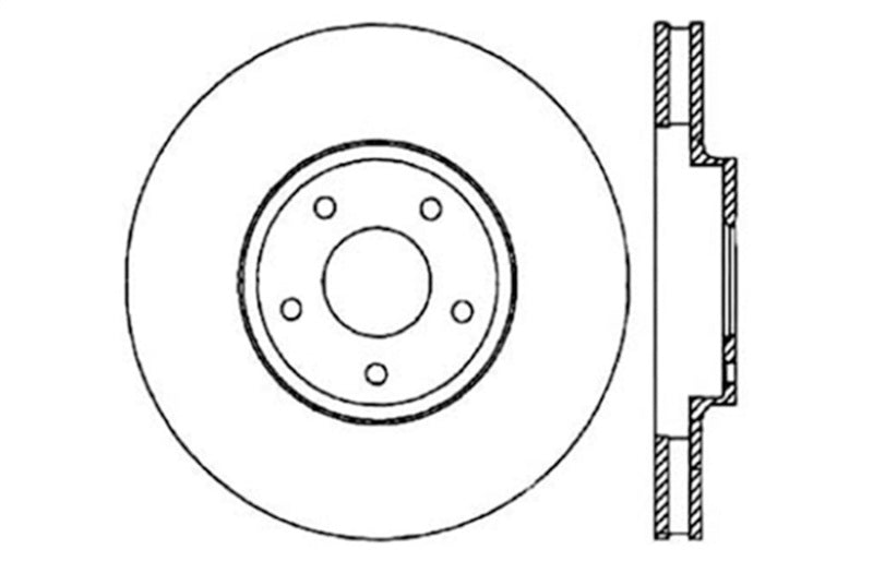 Rotor avant gauche percé StopTech 08-09 Infiniti EX35 / 05-08 G35 / 09 G37 / 06-09 M35/M45