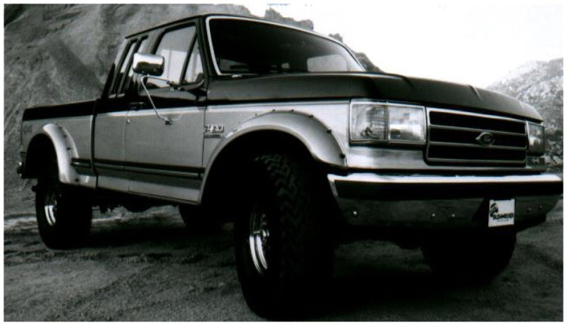 Élargisseurs de style découpé Bushwacker 87-91 Ford Bronco 2 pièces - Noir