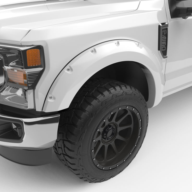 EGR 2017 Ford Super Duty Bolt-On Look Color Match Fender Flares - Set - Oxford White