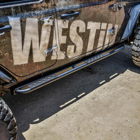Glissières de toit Westin 18-23 pour Jeep Wrangler JL Unlimited 4 portes - Noir texturé
