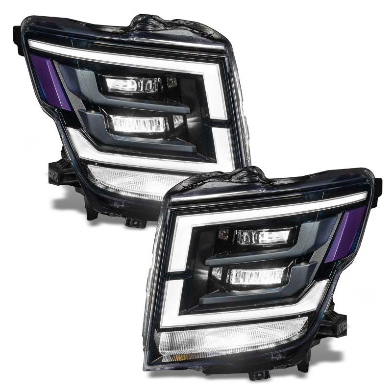 Oracle 21-22 Nissan Titan Demon Eye RGB Headlight Upgrade Kit - ColorSHIFT w/o Cntrl