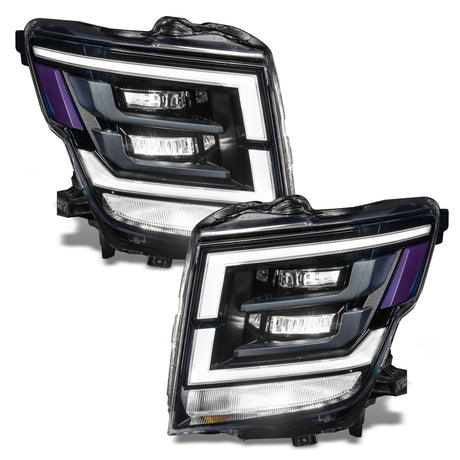 Oracle 21-22 Nissan Titan Demon Eye RGB Headlight Upgrade Kit - ColorSHIFT w/o Cntrl