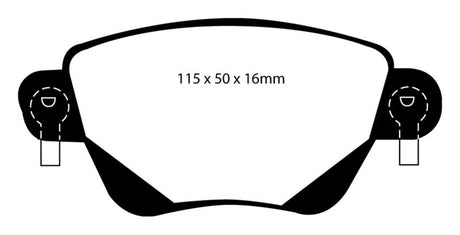 Plaquettes de frein arrière Redstuff EBC 01-04 Jaguar X-Type 2.5