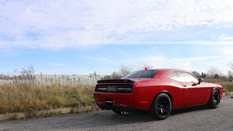 Échappement sport double sortie arrière Corsa 15-17 Dodge Challenger Hellcat avec embouts polis de 3,5 pouces