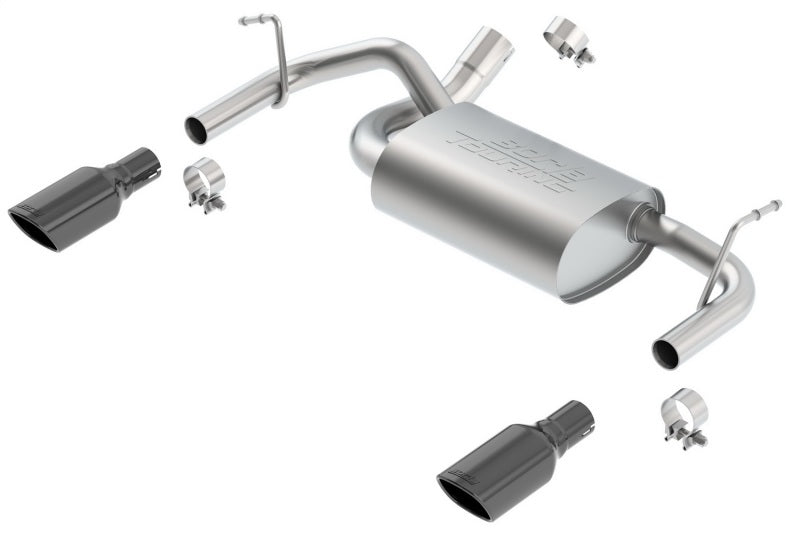 Borla 12-16 Jeep Wrangler 3.6AT/MT 4WD 2+4DR S/SQ/RL/AC SR 2.5in, 2in Tip 3.5 sqx8 Noir Chrome