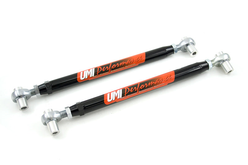 Bras de suspension inférieurs réglables UMI Performance 64-72 GM A-Body, bagues décalées en CrMo